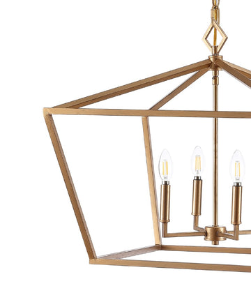 Gatsby 23" Adjustable Iron Rustic Glam LED Pendant